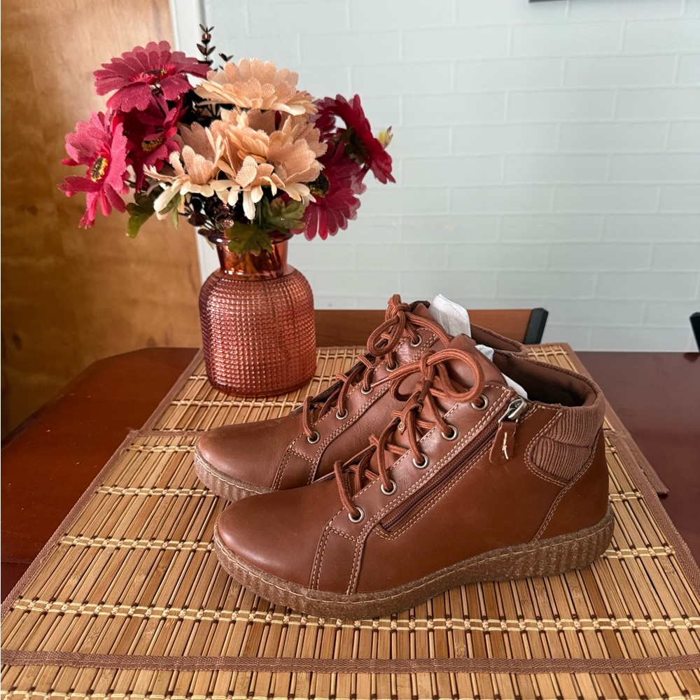 Clarks Brown Ankle Boots